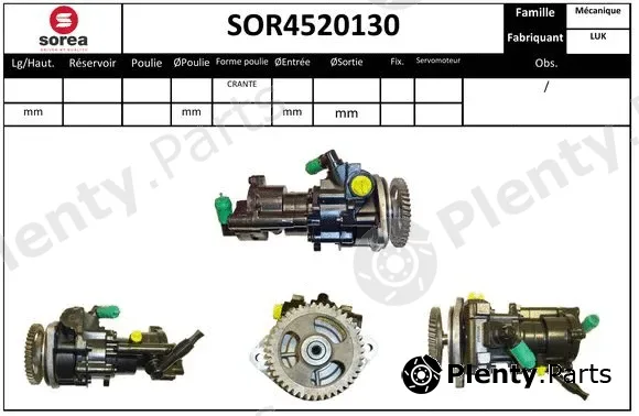 Sera SOR4520130 — Hydraulic Pump, steering
