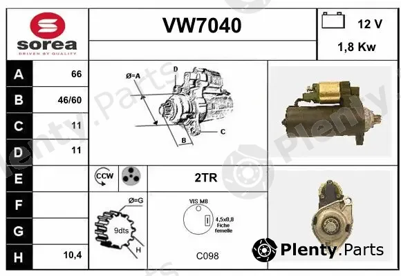 Sera VW7040 — Starter