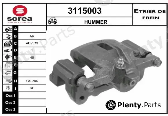 Sera 3115003 — Brake Caliper