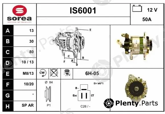 Sera IS6001 — Alternator