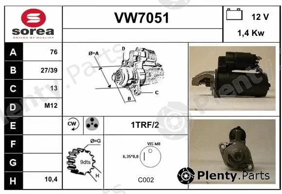 Sera VW7051 — Starter