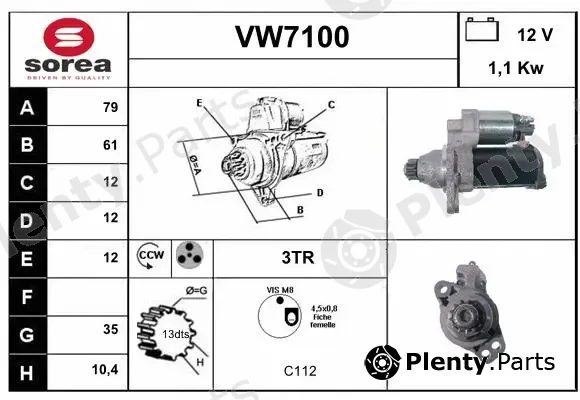 Sera VW7100 — Starter