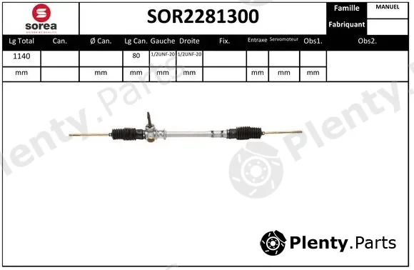 Sera SOR2281300 — Steering Gear