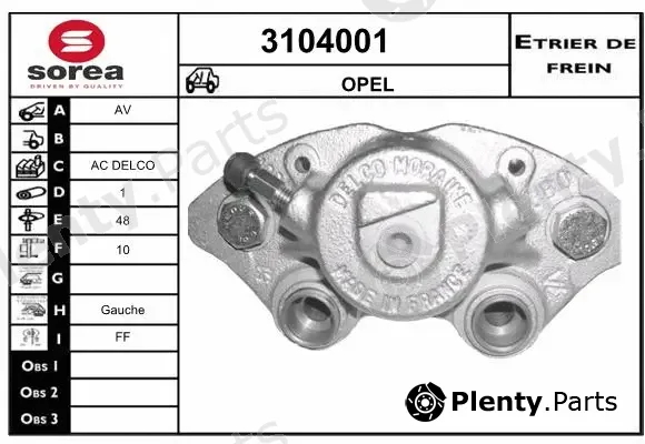 Sera 3104001 — Brake Caliper
