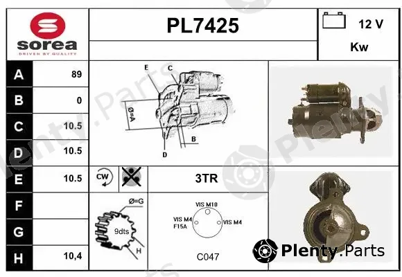 Sera PL7425 — Starter