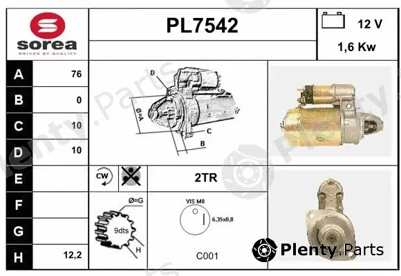 Sera PL7542 — Starter