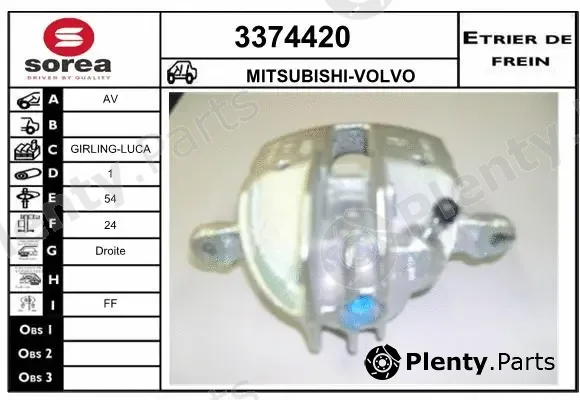 Sera 3374420 — Brake Caliper