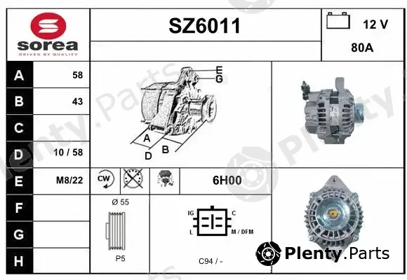 Sera SZ6011 — Alternator