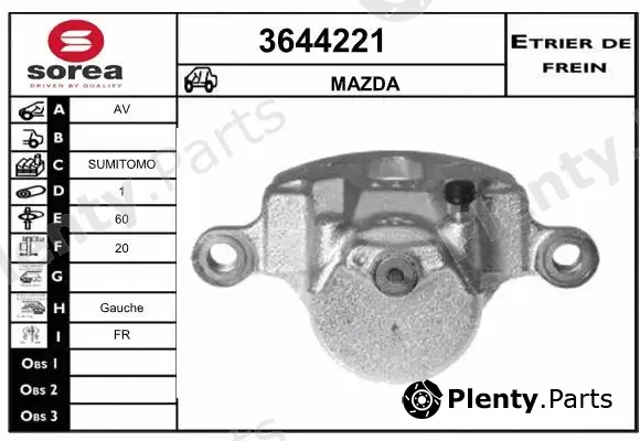 Sera 3644221 — Brake Caliper