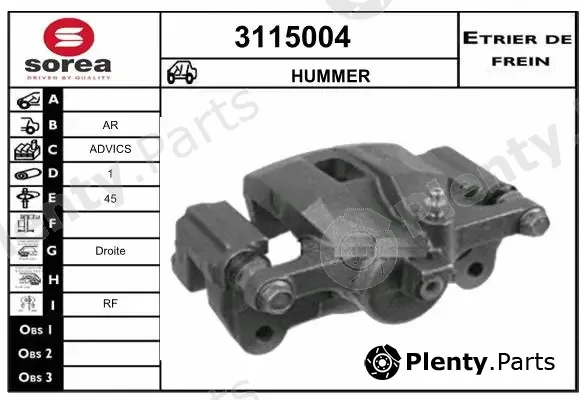 Sera 3115004 — Brake Caliper