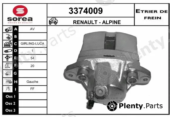 Sera 3374009 — Brake Caliper