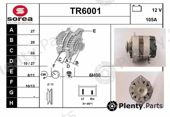 Sera TR6001 — Alternator