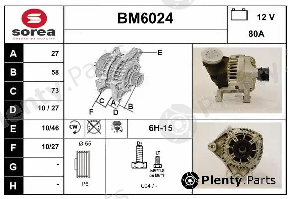 Sera BM6024 — Alternator