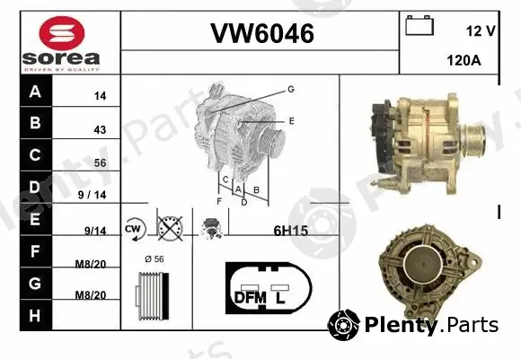 Sera VW6046 — Alternator