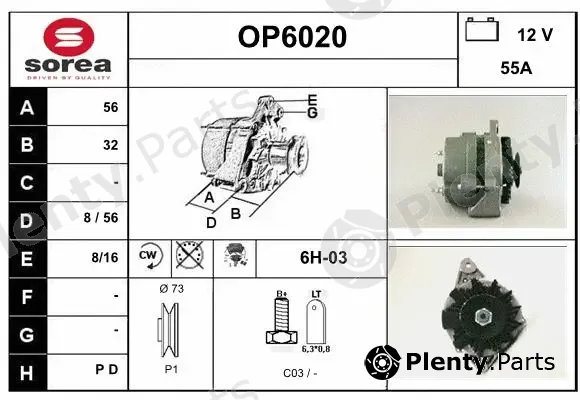 Sera OP6020 — Alternator