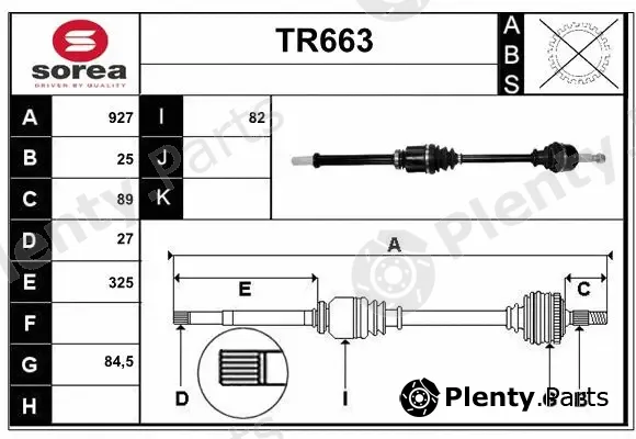 Sera TR663 — Drive Shaft