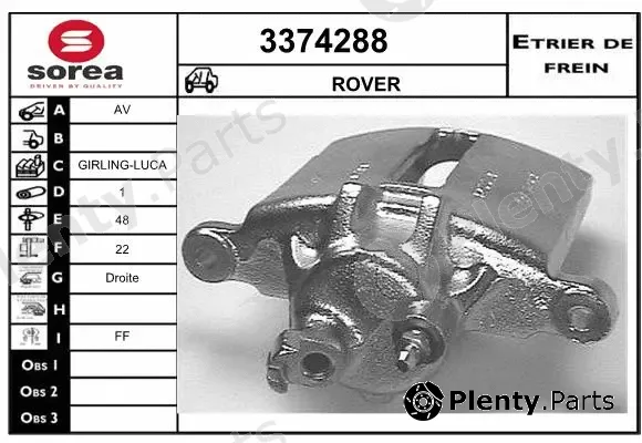 Sera 3374288 — Brake Caliper