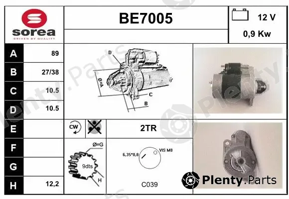 Sera BE7005 — Starter