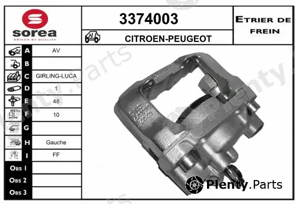 Sera 3374003 — Brake Caliper