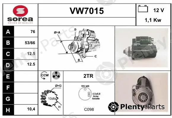 Sera VW7015 — Starter