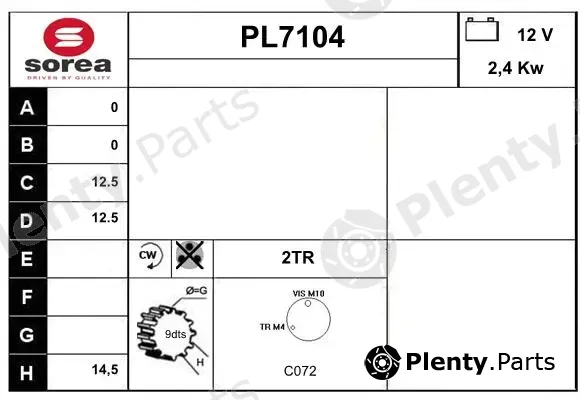 Sera PL7104 — Starter