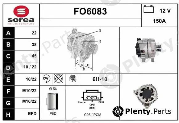 Sera FO6083 — Alternator