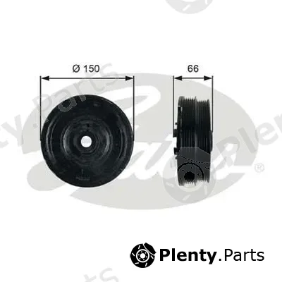 Gates-Au TVD1068 — Belt Pulley, crankshaft DriveAlign®