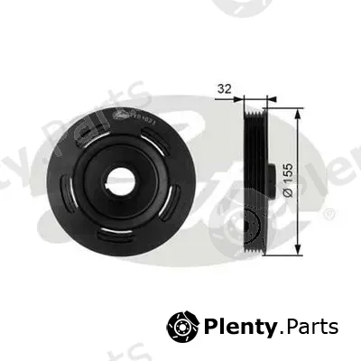 Gates-Au TVD1023 — Belt Pulley, crankshaft DriveAlign®