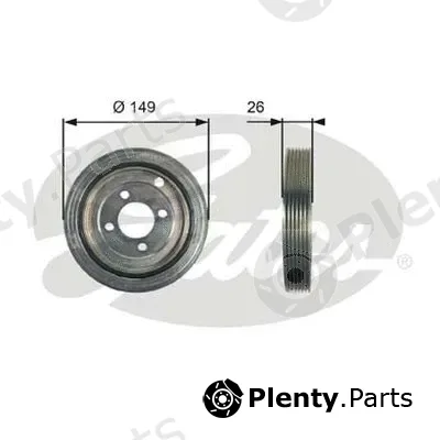 Gates-Au TVD1104 — Belt Pulley, crankshaft DriveAlign®