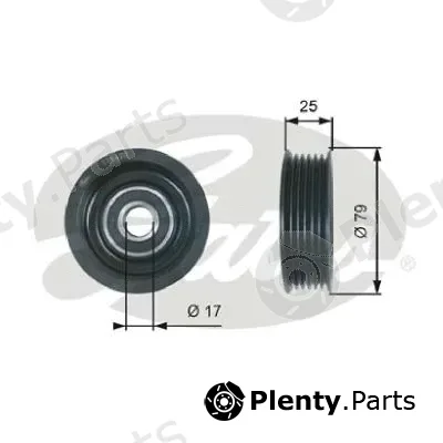 Gates-Au 36420 — Deflection/Guide Pulley, V-ribbed belt DriveAlign®