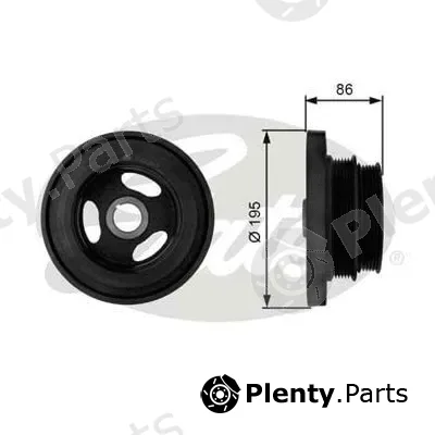 Gates-Au TVD1019 — Belt Pulley, crankshaft DriveAlign®