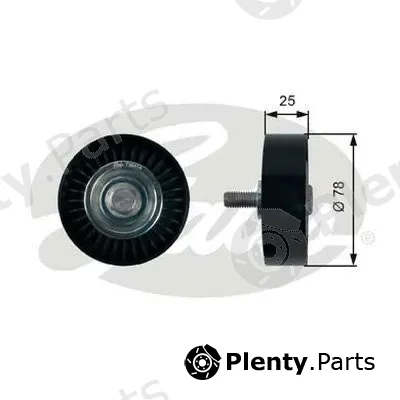 Gates-Au 36412 — Deflection/Guide Pulley, V-ribbed belt DriveAlign®