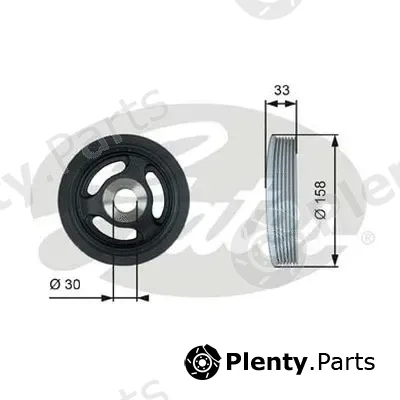 Gates-Au TVD1061 — Belt Pulley, crankshaft DriveAlign®