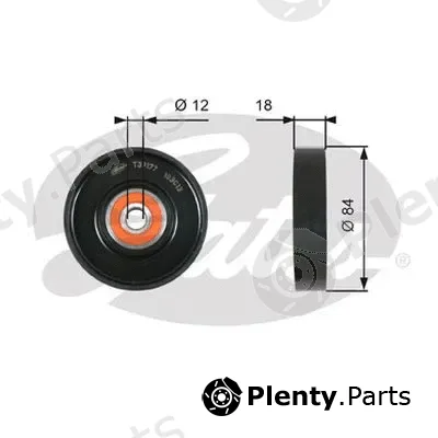 Gates-Au 39177 — Tensioner Pulley, V-ribbed belt DriveAlign®