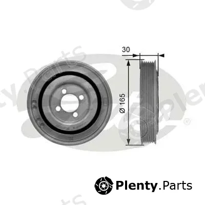 Gates-Au TVD1032 — Belt Pulley, crankshaft DriveAlign®