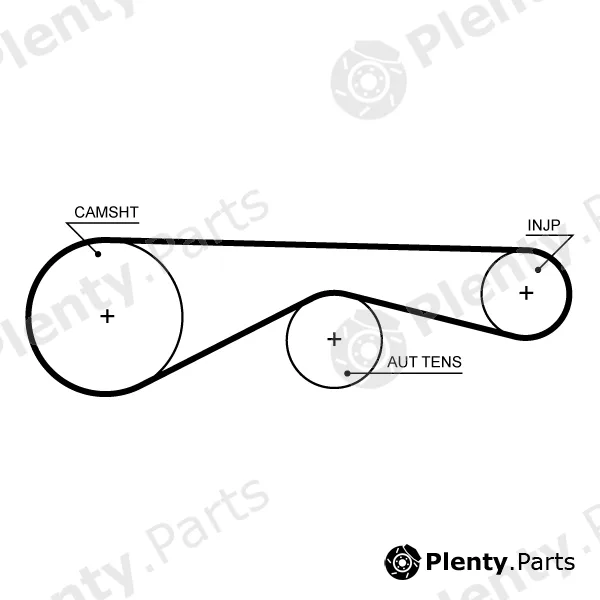Gates-Au 5704XS — Timing Belt PowerGrip®