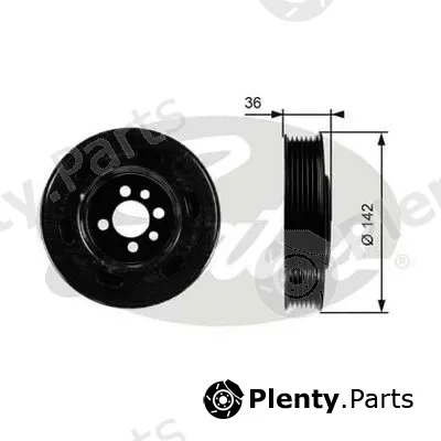 Gates-Au TVD1009 — Belt Pulley, crankshaft DriveAlign®