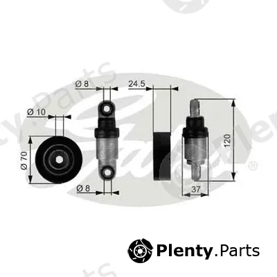 Gates-Au 38244 — Belt Tensioner, V-ribbed belt DriveAlign®