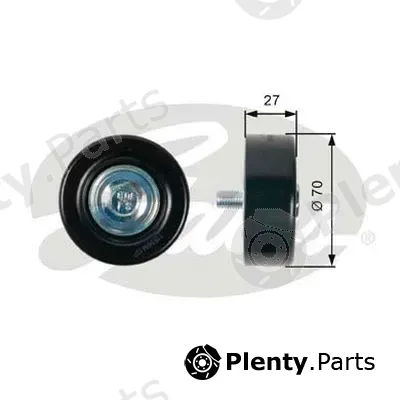 Gates-Au 36409 — Deflection/Guide Pulley, V-ribbed belt DriveAlign®