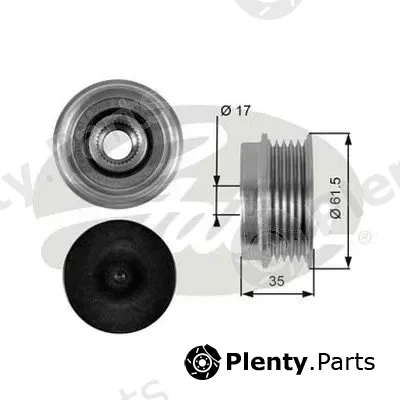 Gates-Au OAP7033 — Alternator Freewheel Clutch DriveAlign®