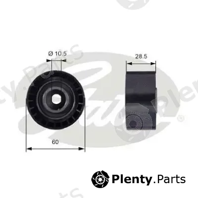 Gates-Au T42036 — Deflection/Guide Pulley, timing belt PowerGrip®
