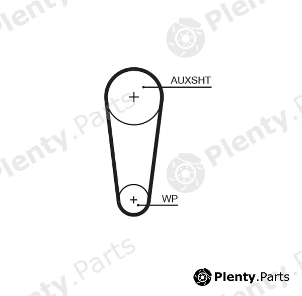 Gates-Au T1687 — Timing Belt PowerGrip®