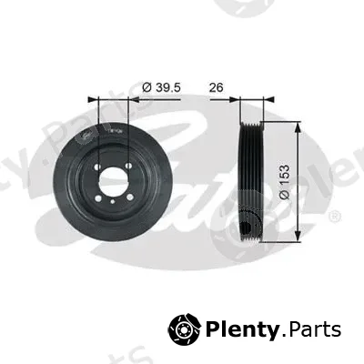 Gates-Au TVD1129 — Belt Pulley, crankshaft DriveAlign®