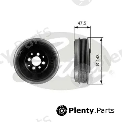 Gates-Au TVD1003 — Belt Pulley, crankshaft DriveAlign®