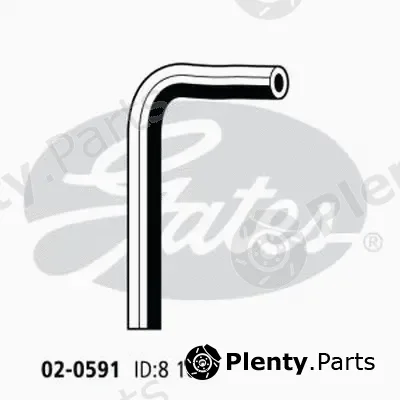 Gates-Au 02-0591 — Heater Hose