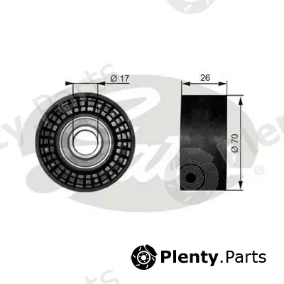 Gates-Au 38018 — Deflection/Guide Pulley, V-ribbed belt DriveAlign®