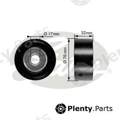 Gates-Au 36253 — Deflection/Guide Pulley, V-ribbed belt DriveAlign®