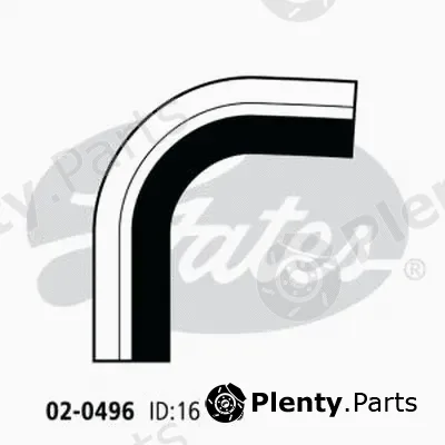 Gates-Au 02-0496 — Heater Hose