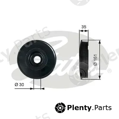 Gates-Au TVD1025 — Belt Pulley, crankshaft DriveAlign®