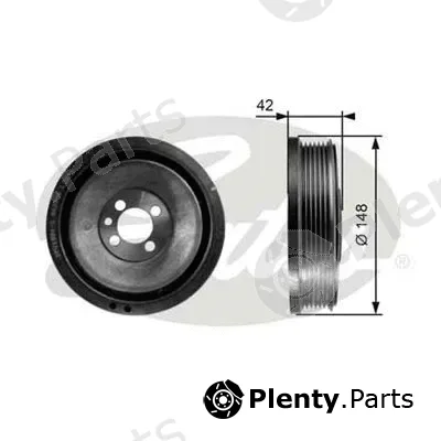 Gates-Au TVD1048 — Belt Pulley, crankshaft DriveAlign®